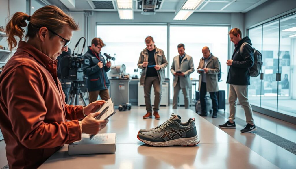 Travel sneakers testing process Travel sneakers testing process